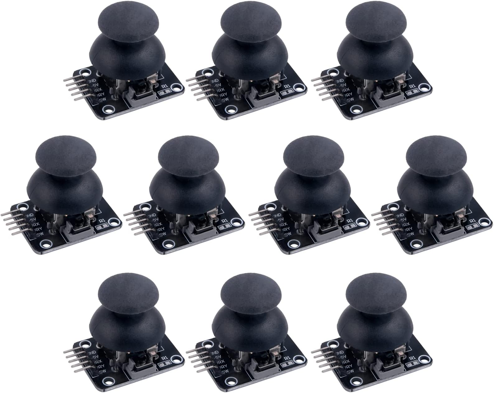 Thumb Joystick Module Dual Axis Sensor Game Controller Sensor Joystick Breakout Module Compatible with Arduino PS2 Raspberry Pi (10)
