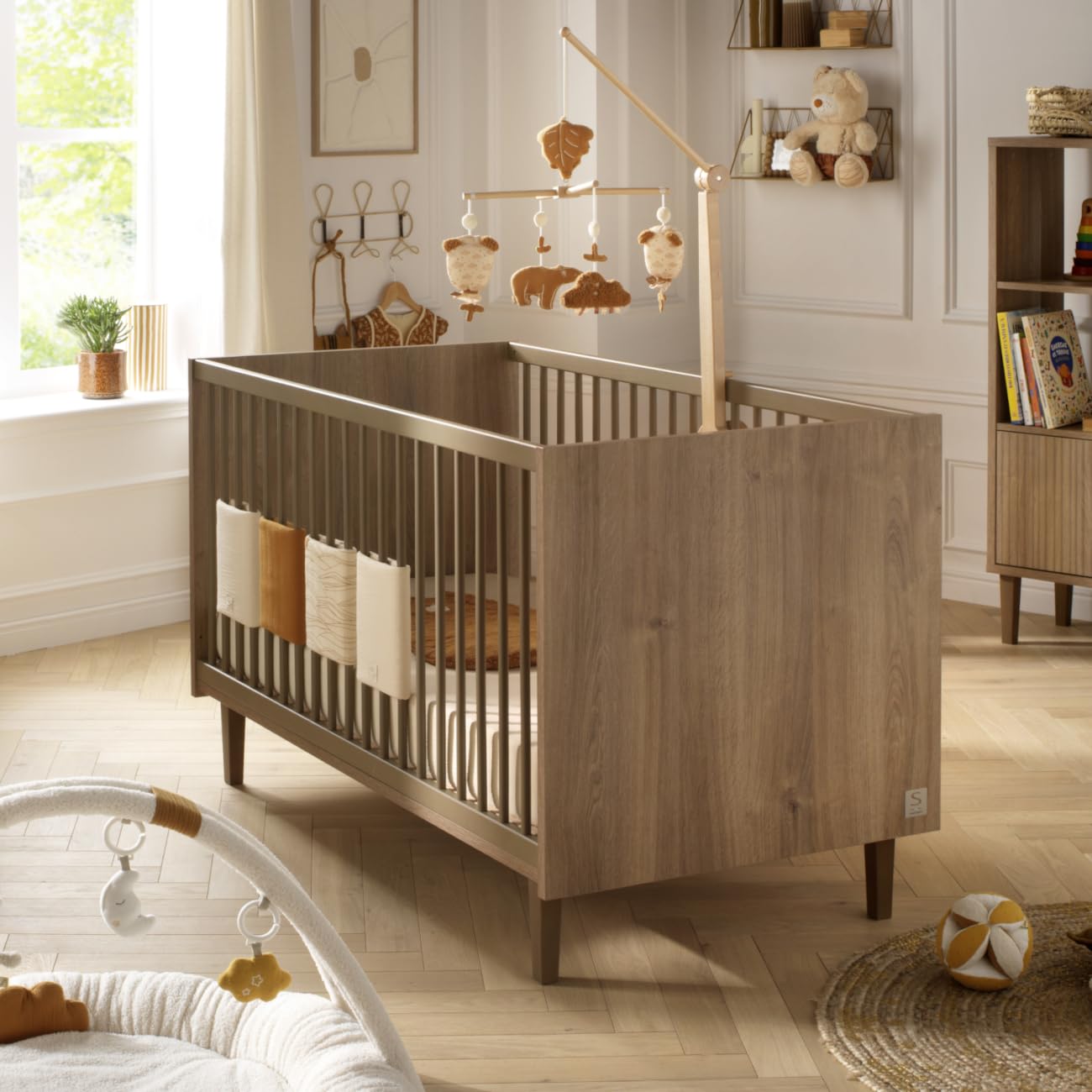 Sauthon Lit évolutif 140x70 - Little Big Bed décor Imitation Bois