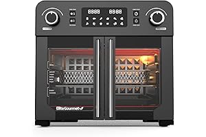 Gourmia XXL Digital Air Fryer Oven with Single Pull French Doors - 24.5 Qt. Capacity