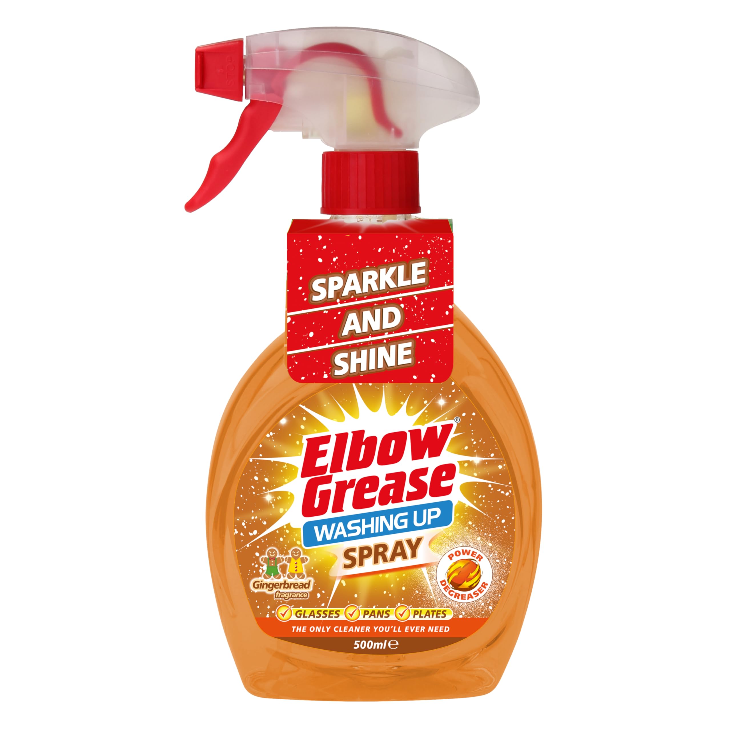 Elbow Grease Washing Up Spray | Power Degreaser (Gingerbread 500 ml)