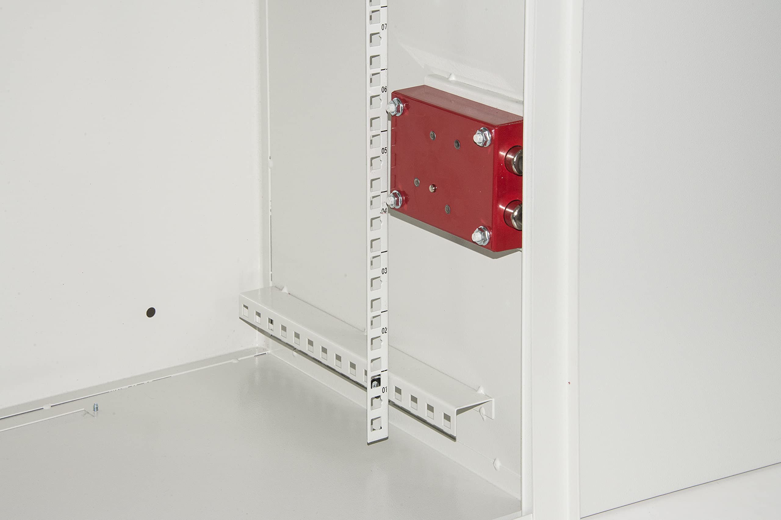 LINK Armadio Rack 19" 9U Porta in Ferro Antivandalismo con Serratura Antieffrazione