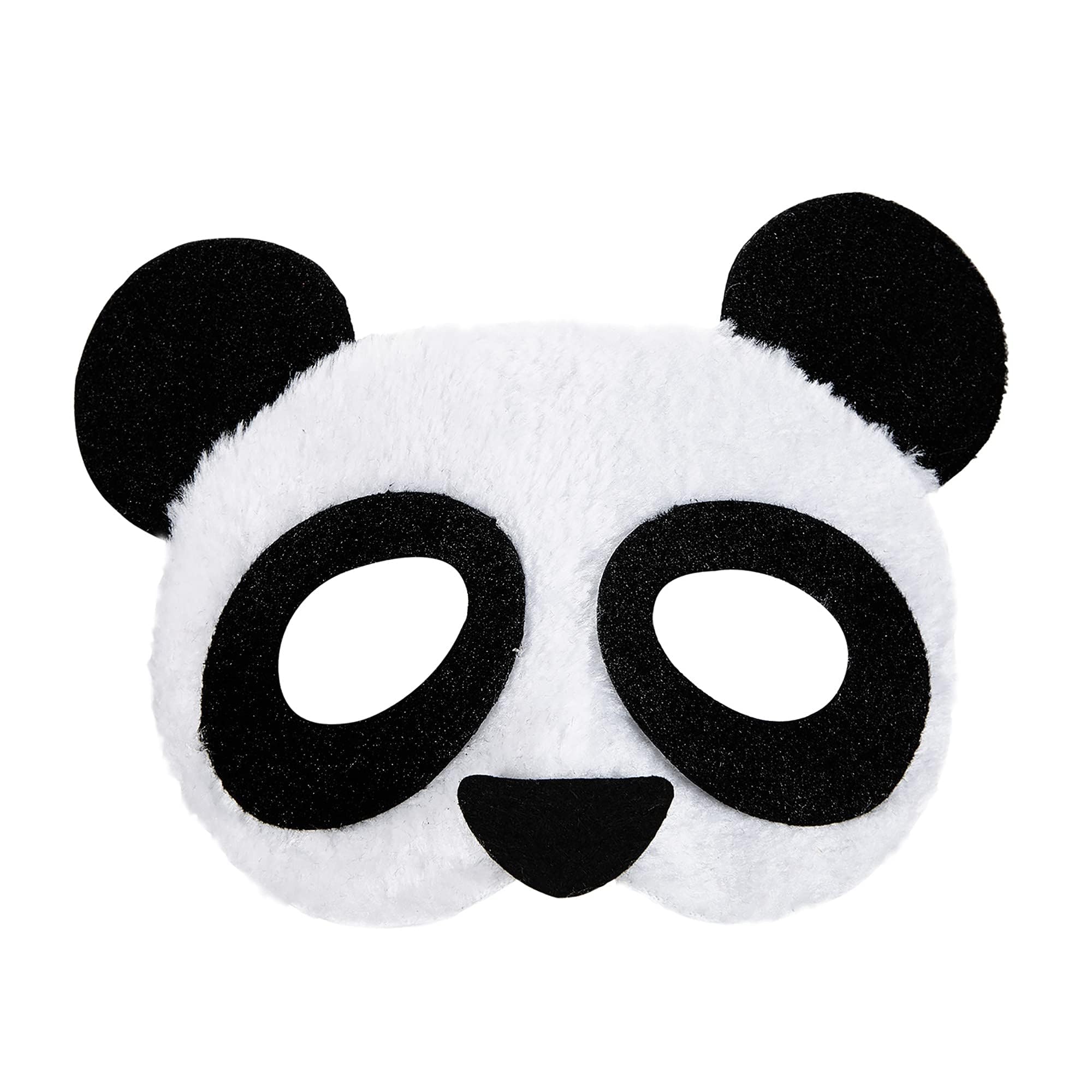 W WIDMANN MILANO Party Fashion - Plush Panda Mask for Adults Unisex, Animals, Carnival, Theme Parties