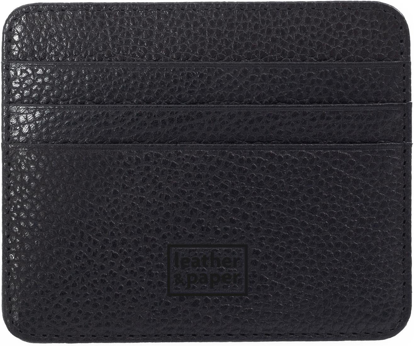 Leather & Paper LP4007 Kartvizitlik, Siyah