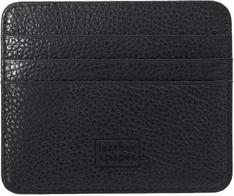 Leather & Paper LP4007 Kartvizitlik, Siyah