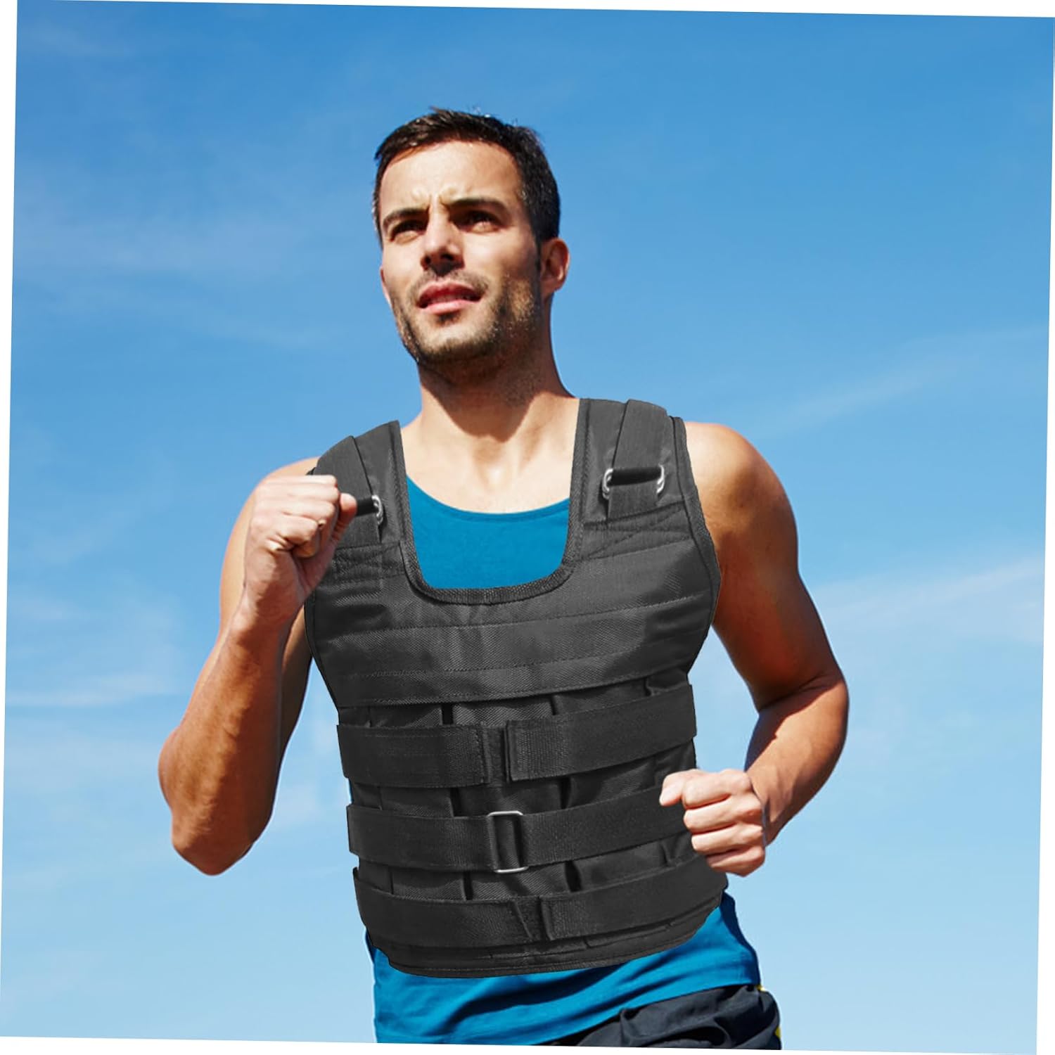 VANZACK Adjustable Weighted Vest for Adults Versatile Design for Running Strength Training and Fitness Comfortable and Durable to Resistance for Enhanced Workout Performance