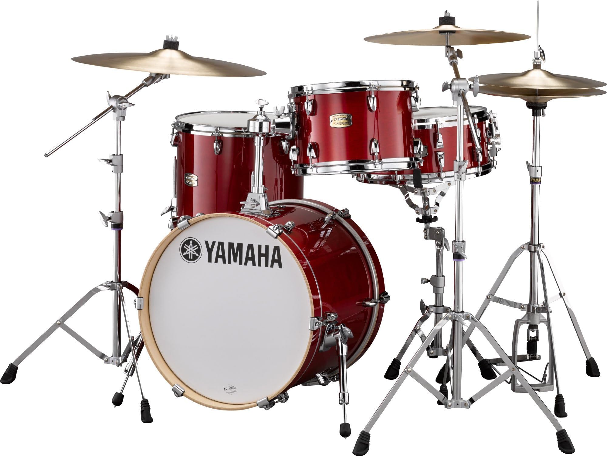 Stage Custom Birch 3pc Bop Drum Shell Pack - 18" Kick, Cranberry Red