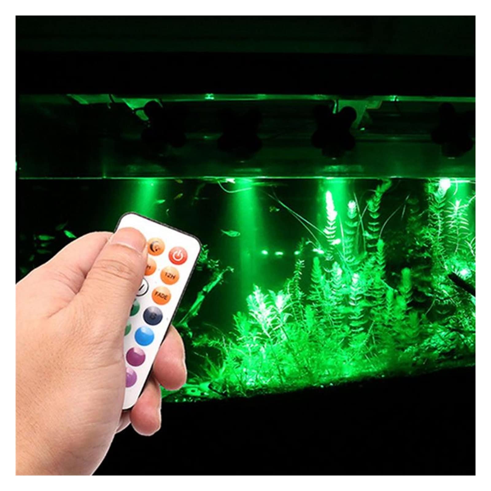 Wasserdichte Unterwasserbeleuchtung, verstellbarer Brunnen, Pool, Teich, Aquarium, mehrfarbig, tauchbare LED-Leuchten, Gartendekoration Wasserdicht Sicher(1pcs)