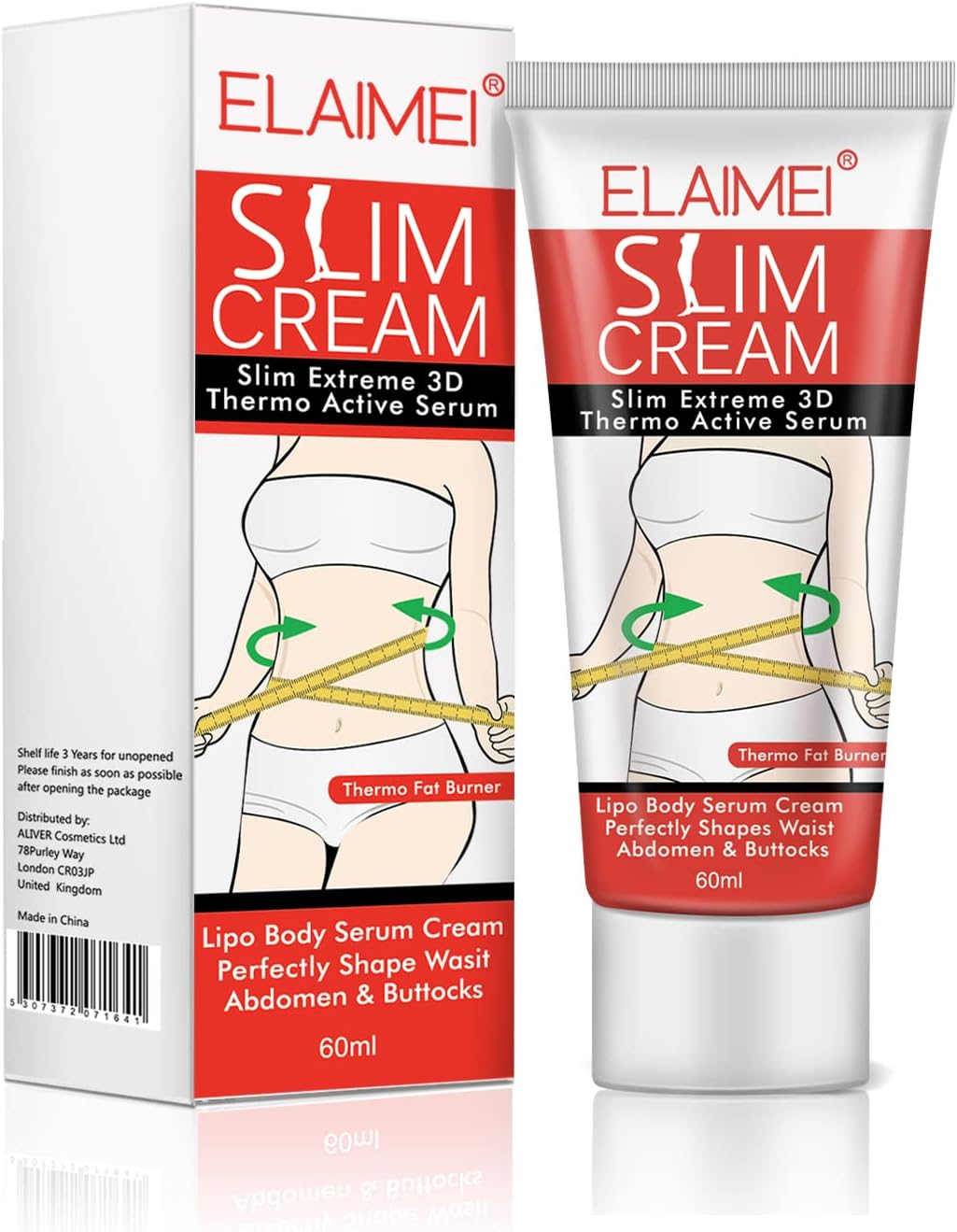 ELAIMEI Slim Cream, Hot cream for Belly Flat Tummy, Fat Burner Slim Massage Cream for Body Shaping Waist, Abdomen and Buttocks-Sweat Cream for Women Men Weight Loss…