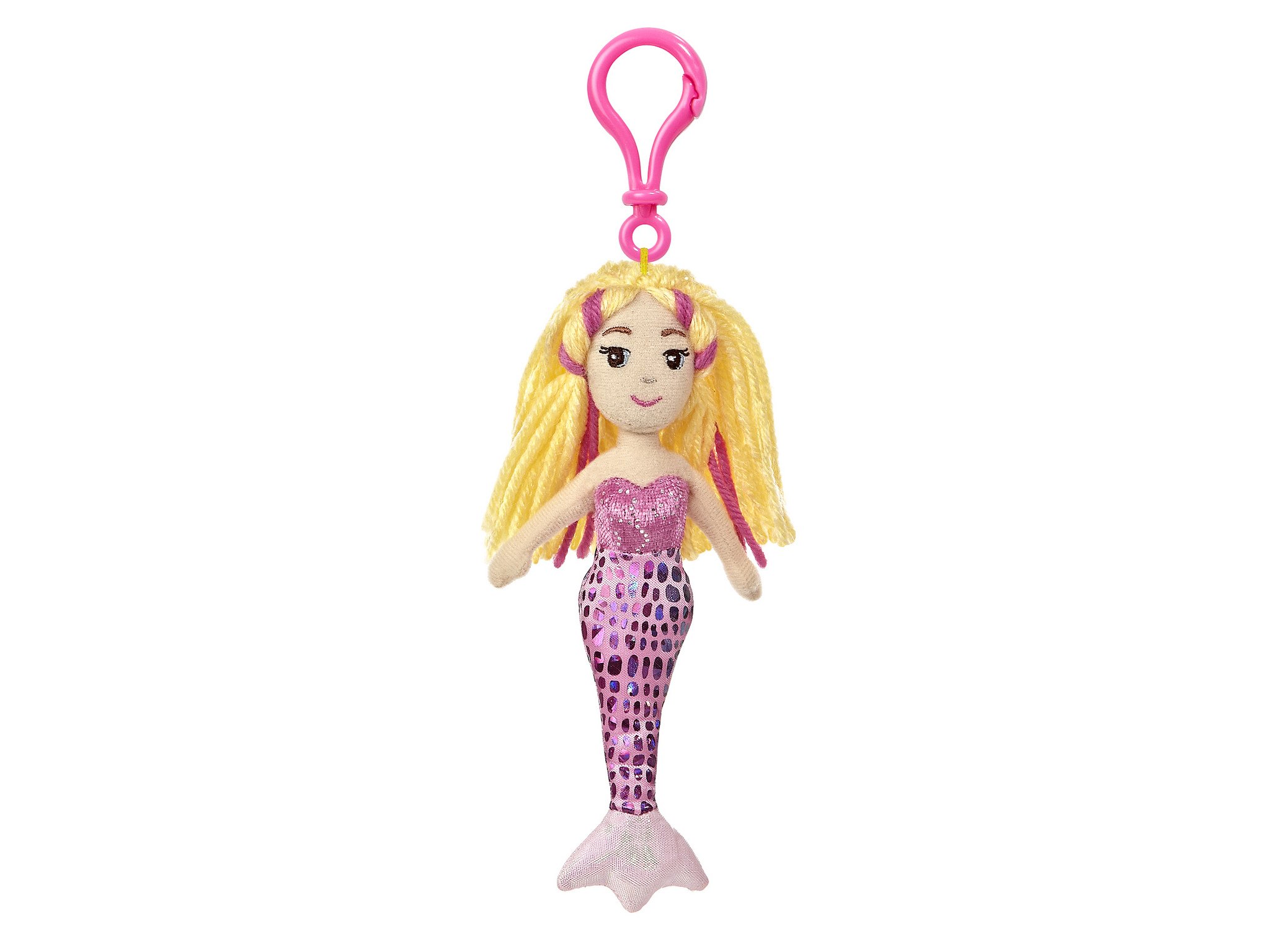 World 6.5-inch Sea Sparkles Mermaid Marina Backpack Clip