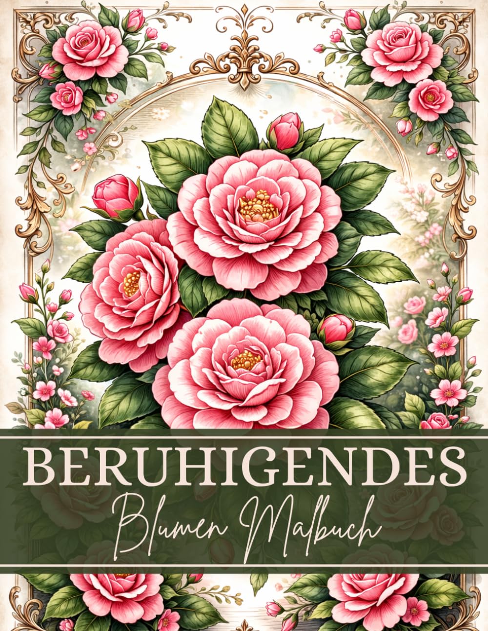 Beruhigendes Blumen Malbuch für Erwachsene: Florale Mandalas, Blumenmuster, Botanische Designs zur Entspannung und Stressabbau: Ausmalbuch Erwachsene Blumen – ... und detaillierten floralen Mustern