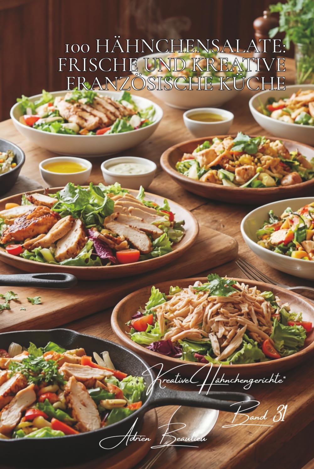 100 hähnchensalate: frische und kreative französische küche: Neu interpretierte Caesar-Salate, kreative Kompositionen und sommerliche Ideen (Hähnchen-Serie – Unterreihe „Kreative Hähnchengerichte“)