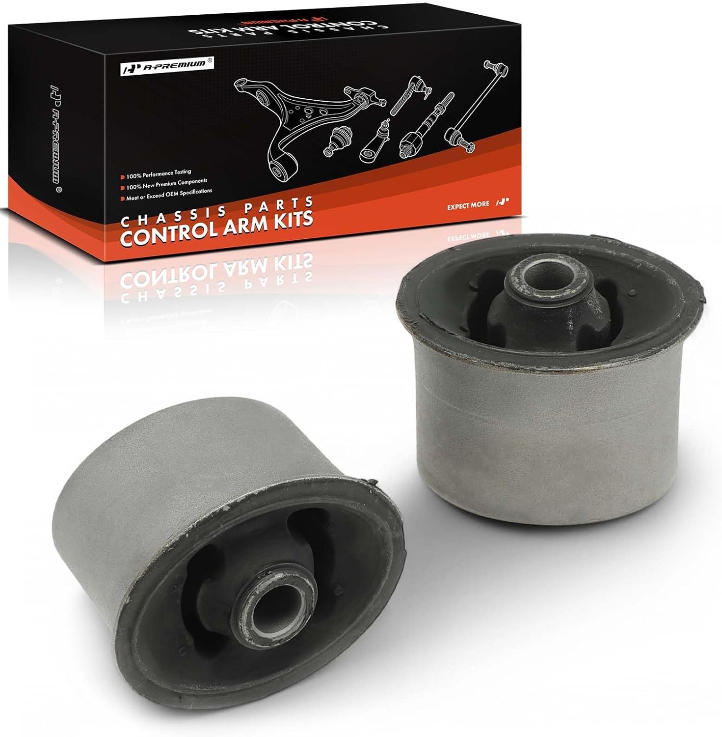 A-Premium 2 x Front Forward Lower Control Arm Bushing Kit, Compatible with Jeep WJ Series Grand Cherokee 1999-2004