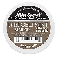Vista 1 de Mia Secret Professional Nail System - Pintura en gel UV/LED, 0.18 oz (almendra)