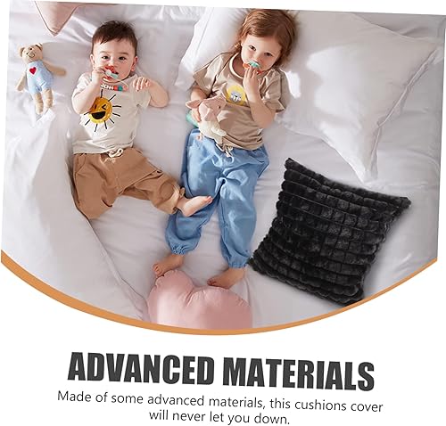 Miniatura 7 de Homoyoyo 2 fundas de almohada de felpa, accesorios de oficina, almohadas coloridas, almohada esponjosa, alternativa para sofá, funda de almohada