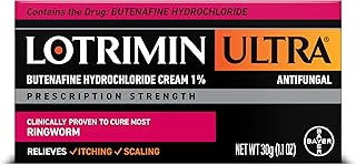 Lotrimin Ultra Ringworm Cream, Butenafine Hydrochloride 1%, Effective Antifungal Treatment of Most Ringworm, 1.1 Ounce (30 Grams)
