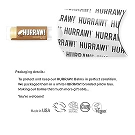 Hurraw! Coconut Lip Balm: Organic, Certified Vegan, Cruelty and Gluten Free. Non-GMO, 100% Natural Ingredients. Bee, Shea, Soy and Palm Free. Made in USA