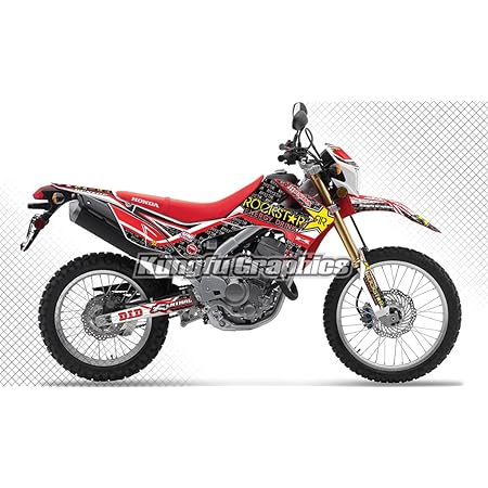 Amazon Com Kungfu Graphics Custom Decal Kit For Honda Crf250l Crf250m 12 13 14 15 16 17 18 19 Red Black Automotive
