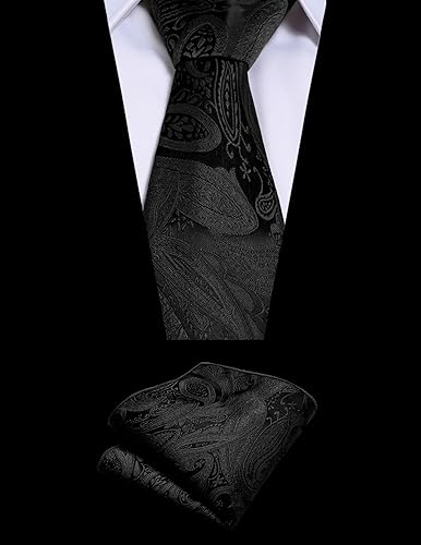 Miniatura 5 de COOFANDY Conjunto de chaleco de Navidad para hombre, 3 piezas, chaleco jacquard de cachemira y corbata cuadrada de bolsillo para fiesta