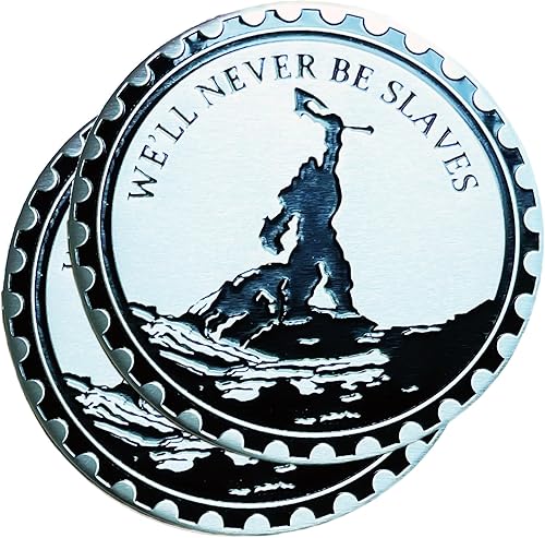 Miniatura 92 de 2 PCS Freedom Badge Rated Car Emblem, 4 x 4 Metal Automotive Badge, 3D Round Metal Car Badges Emblems, Car Badge Decals Stickers Compatible with