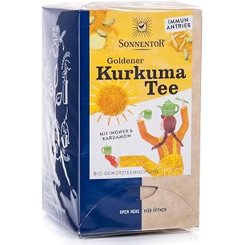 Sonnentor Organic Golden Turmeric Tea Spice Tea 18 Tea Bags 36 g