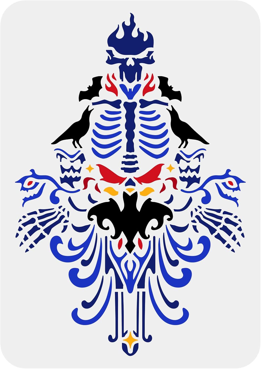 FINGERINSPIRE 4PCS Nursery Animal Stencil 29.7x21cm Plastic PET Lion Monkey Giraffe Zebra Craft Stencil Reusable Cute Animal Painting Stencil Template For DIY Wall, Tiles, Fabric, Photo Album