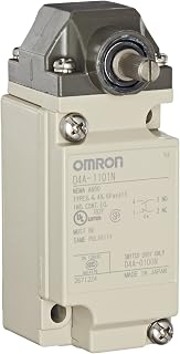 Omron D4A-1101-N General Purpose Limit Switch, Roller Lever, Standard Type, 1/2-14 NPT Conduit Size, Single Pole Double Throw, Double Break