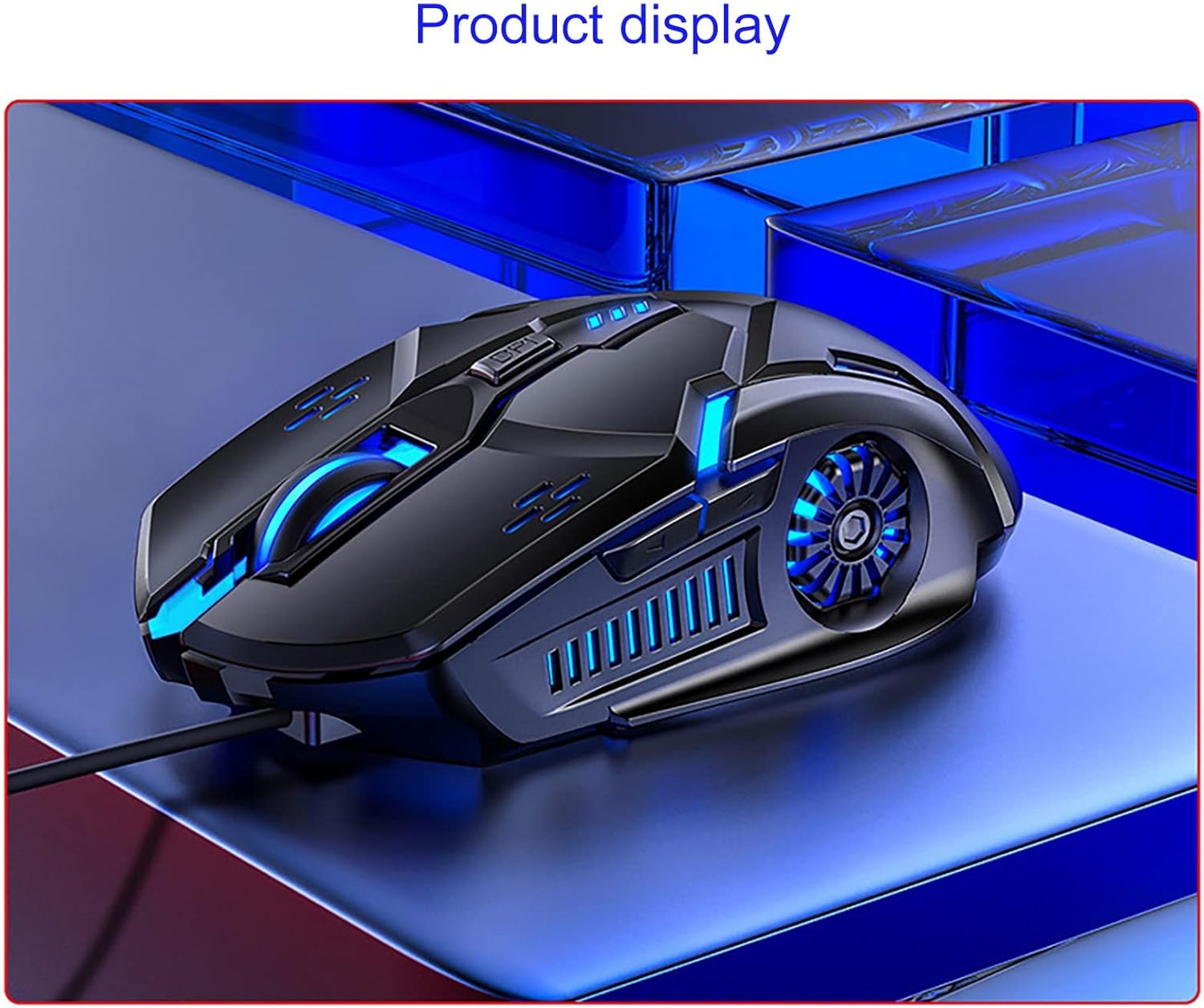 Lovskoo 6D Colorful Wired Gaming Mouse connected via USB