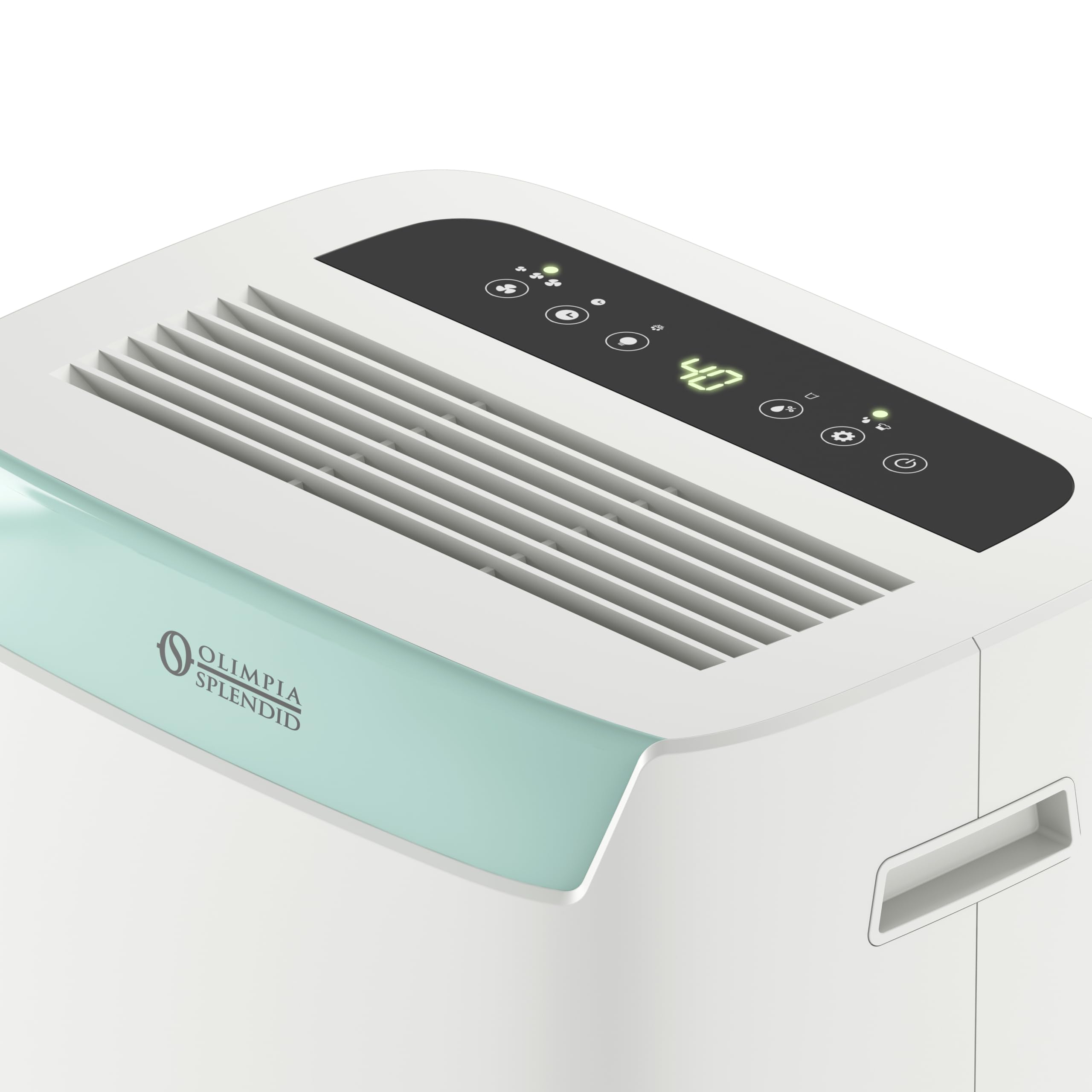Olimpia Splendid 02622 Aquaria S1 14X - Deumidificatore 14L/giorno con serbatoio estraibile, display touchscreen, tripla filtrazione con HEPA, Wi-Fi integrato, per ambienti fino a 65 m³