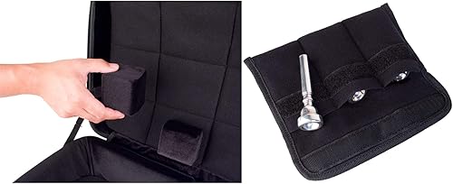 Miniatura 16 de Protec Micro ZIP - Estuche triple para trompeta con ruedas, color azul, modelo BLT301TBX Azul,Negro,plateado