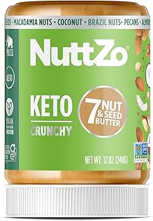 Keto Nut Butter by NuttZo | 7 Nuts & Seeds Blend, Keto-Friendly, Gluten-Free, Vegan, Kosher | 1g Sugar, 4g Protein, 2g Net...