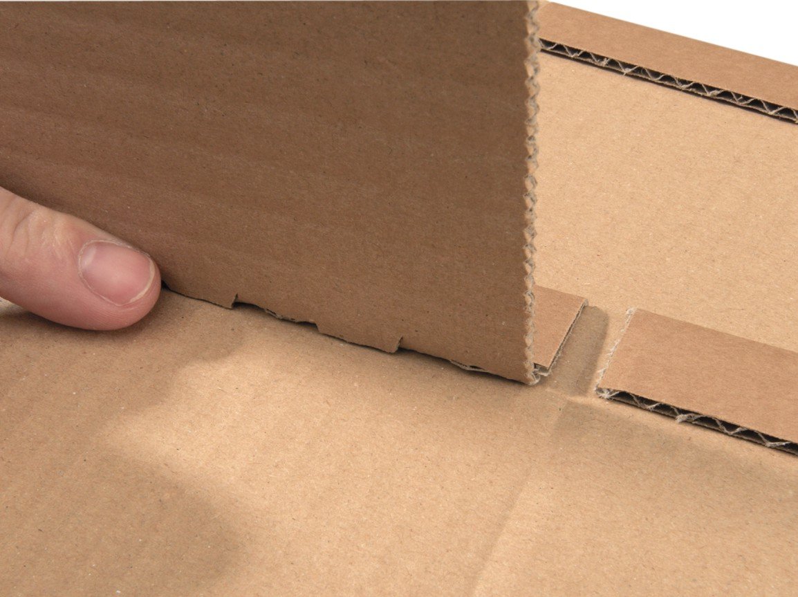 Universal-Versandverpackung Premium PP B02.01 aus Wellpappe für CDs, 147 x 129 x bis 55 mm, 20-er Pack, braun