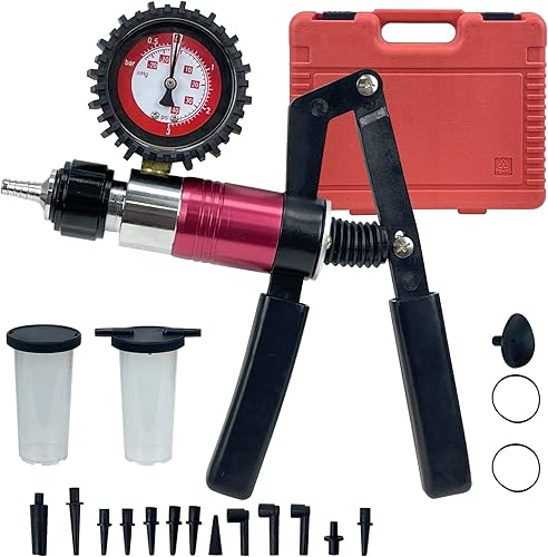 Miniatura 4 de Sutekus Kit de herramientas manual de purga de líquido de embrague de freno y bomba de presión, juego de herramientas de purga de líquido para