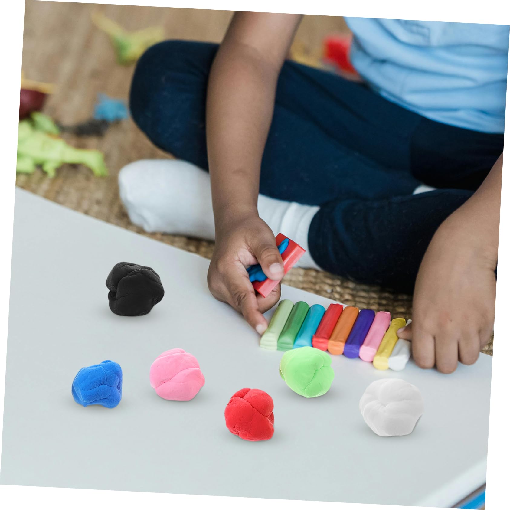 Kit de Arcilla de Secado al Aire para Niños, 6 Bolsas, Arcilla Ultraligera | Kit de Arcilla Secado al Aire, Colores Vivos y Fácil de Moldear, para Proyectos DIY Espaciales Infantiles