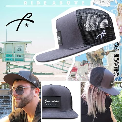 Miniatura 76 de Grace Folly - Gorra trucker unisex gorra de malla con cierre trasero negro (Black with Fade)