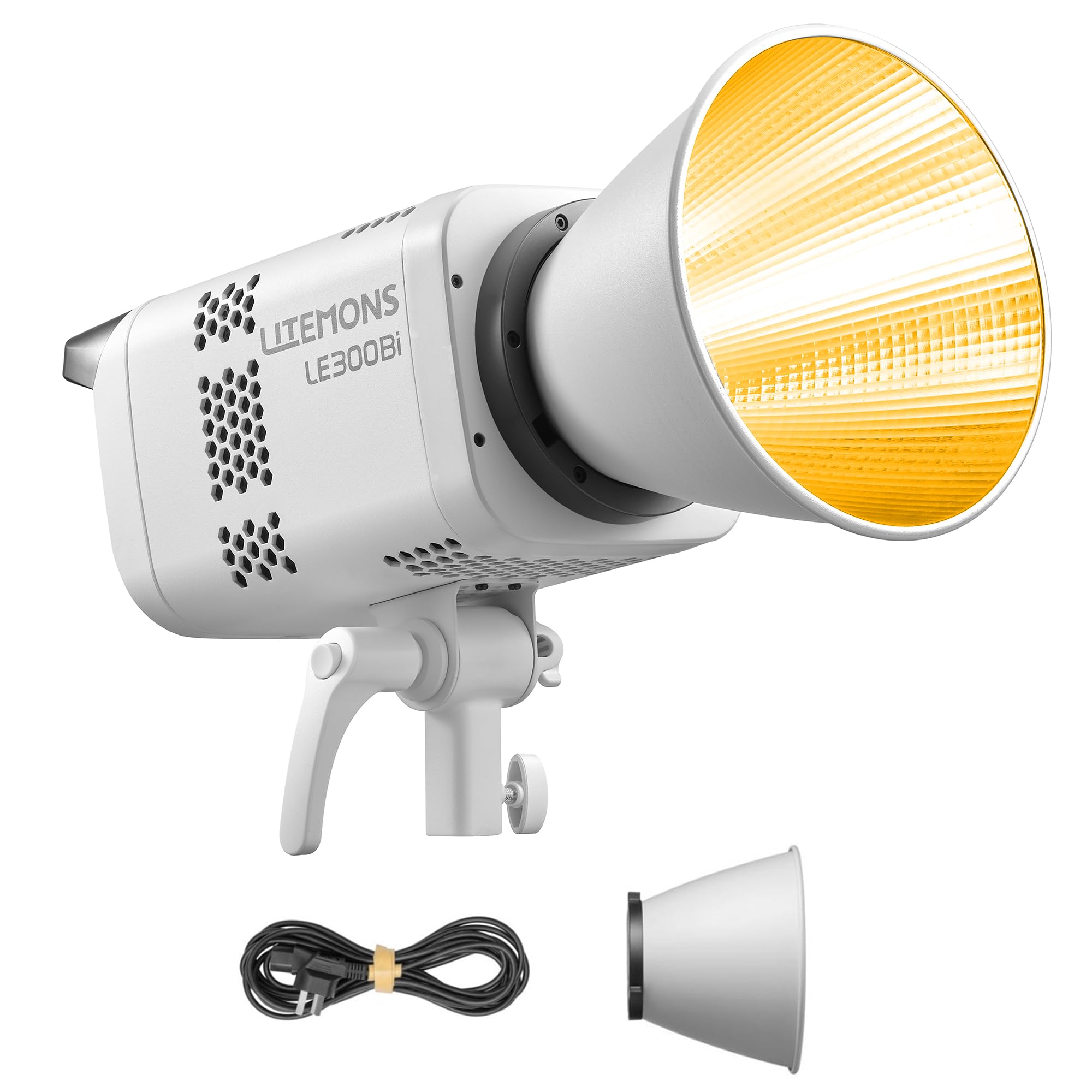 Godox Litemons LE300Bi LED Video Light,320W Bi-Color 2800K~6500K Portable Lighting Bowens Mount Continuous Lights,NFC Connection,Bluetooth App Control (White)