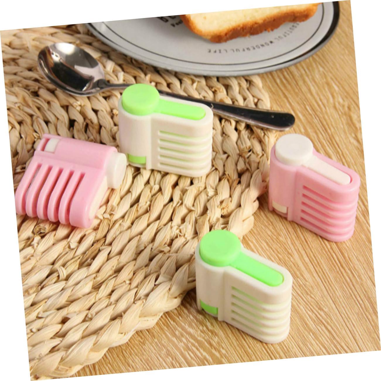6Pcs Adjustable Cake Leveler Slicers for Bread and Toast, Plastic 5-Layer
