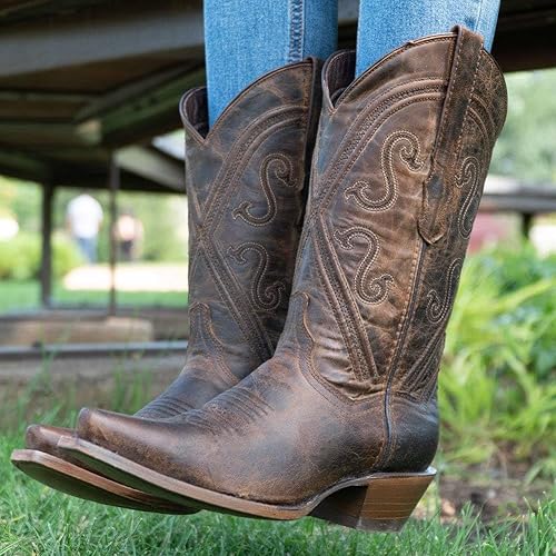 Miniatura 4 de Soto Boots Botas vaqueras de cuero Cheyenne para mujer, botas vaqueras hechas a mano de cuero genuino para mujer M50041
