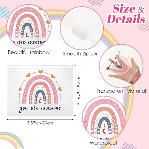 Miniatura 2 de Reginary 100 piezas de regalos inspiradores para niñas y mujeres, bolsa de maquillaje de animación de viaje, bolsas de cosméticos con cremallera,