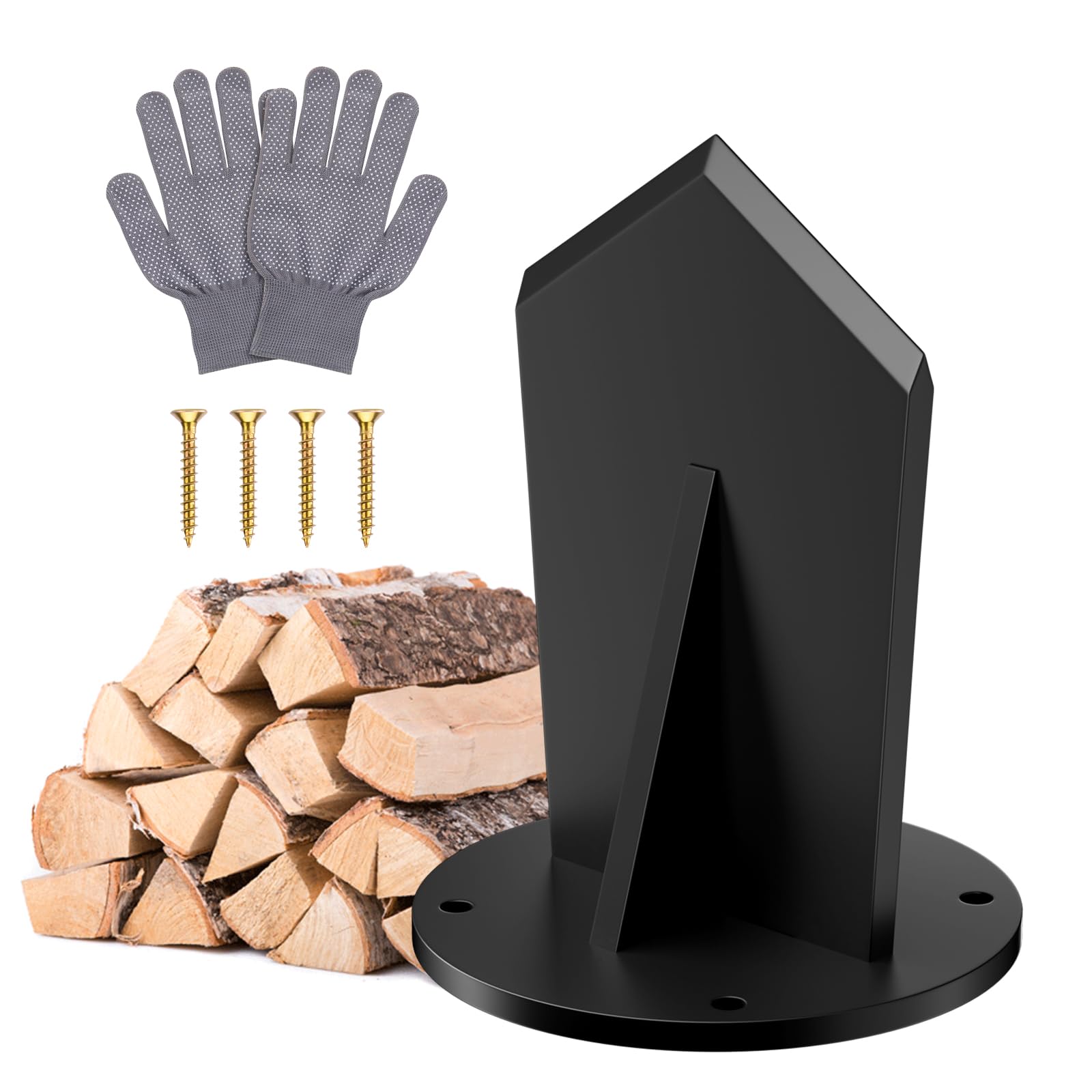 Fendeuse à bois manuelle en acier au carbone robuste avec gants