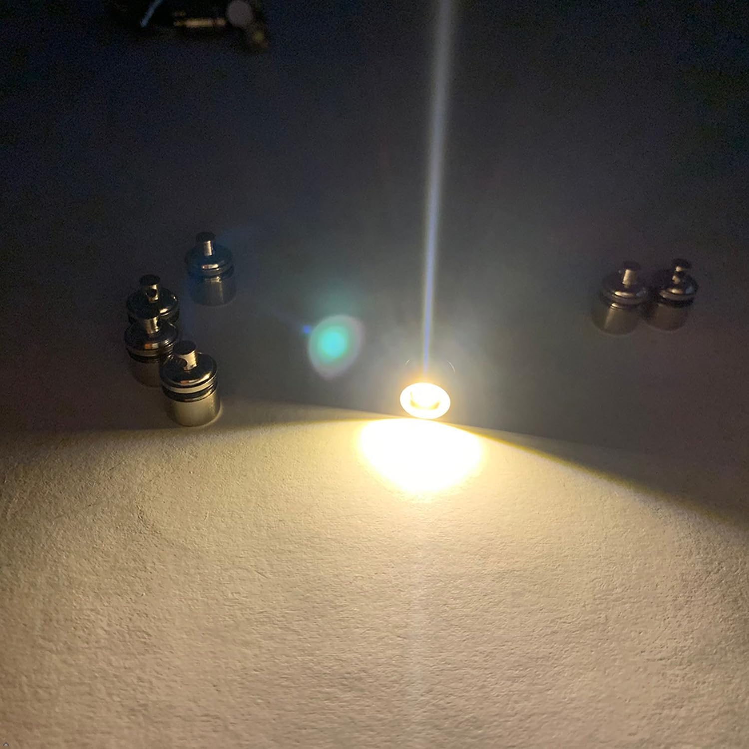 Mini LED Lights, 9/16 in x 3/8 in, Warm White, 50-Pack
