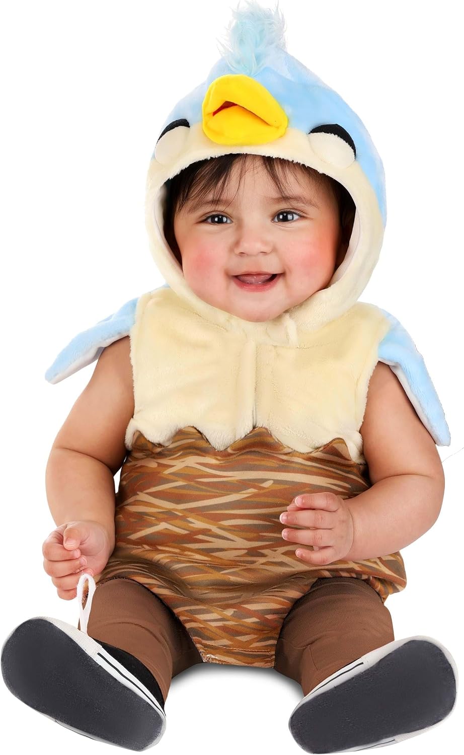 Baby Blue Bird & Nest Costume for Infants | Young Animal Hatchling Bodysuit with Shorts Outfit