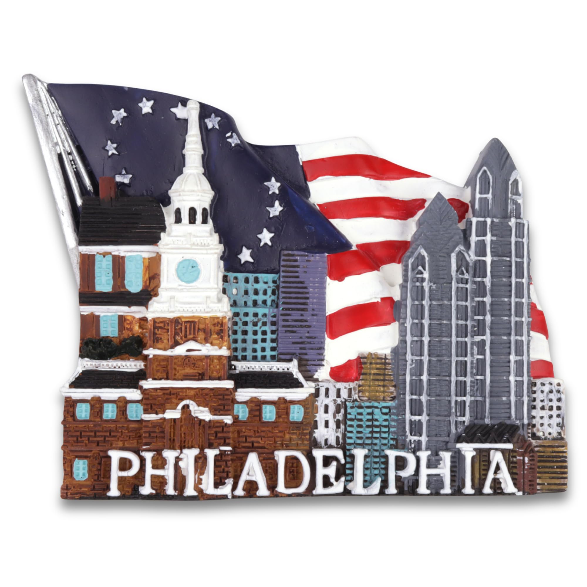 Aimant frigo Philadelphie puissant pour fixer vos notes sans glisser