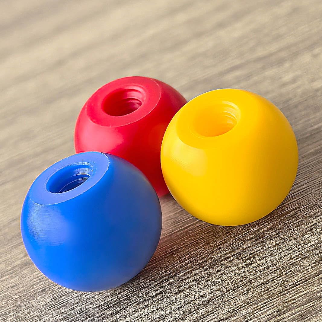 RANCH CHOICE Livestock Syringe Colored Piston Rod Knobs, Syringe Identification Balls, Used to Distinguish Syringes Containing Different Vaccines or Injections