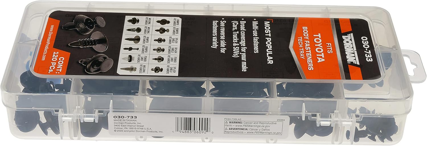 Dorman 030-733 Fastener Tech Tray, 120 Piece Universal Fit