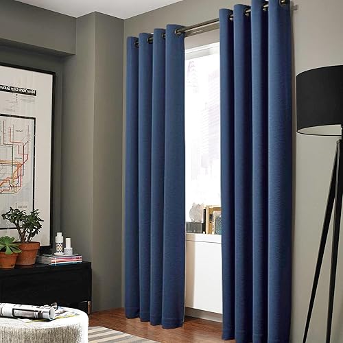 Miniatura 1 de Gorgeous Home Linen (AAA) K92 - Juego de cortinas sólidas para ventana, ojales de bronce, respaldo forrado de espuma de 3 capas, 100% opaco térmico,