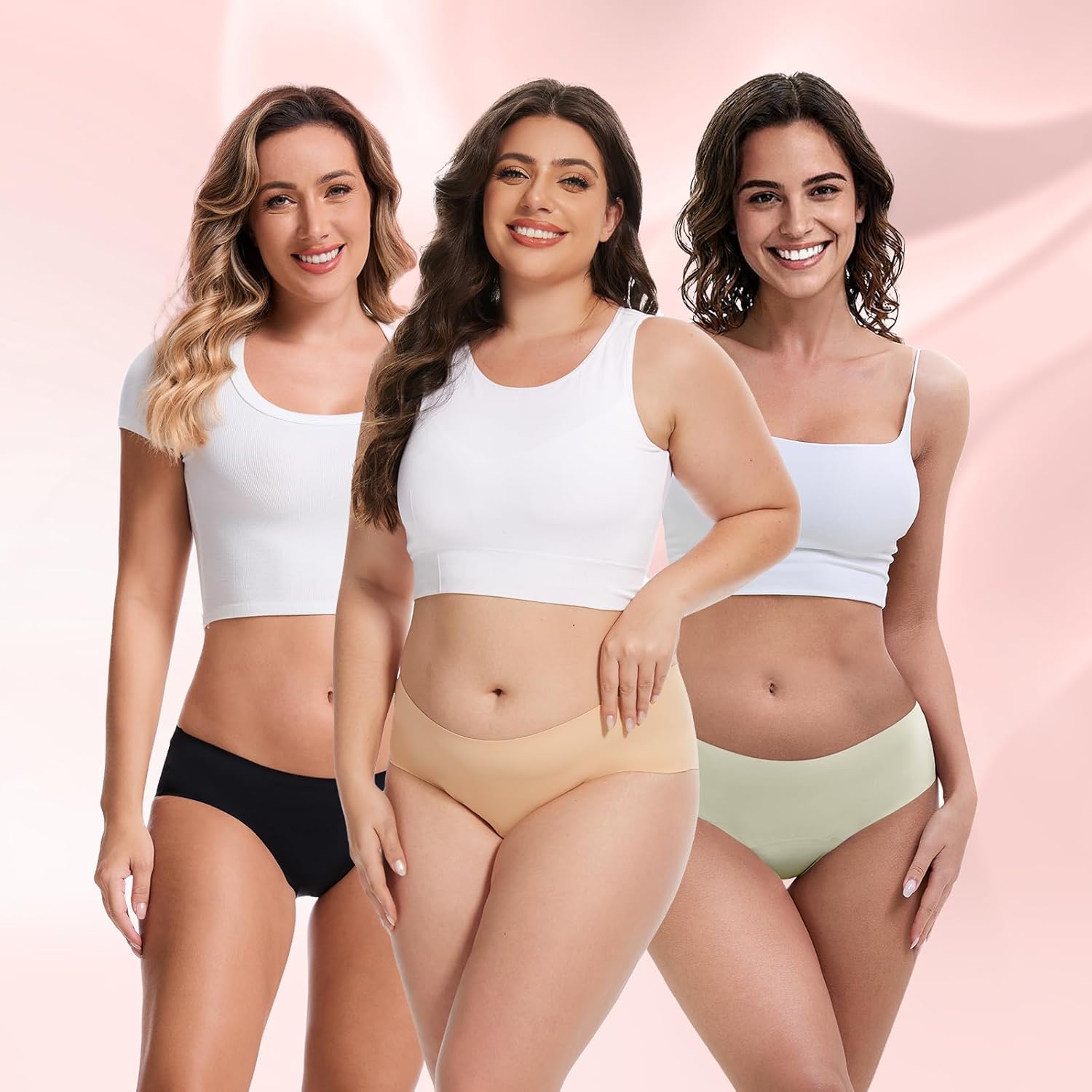 ToVii Super Leakproof Period Underwear for Women Heavy Flow - Seamless Bikini Period Panties 5-Pack - Image 4