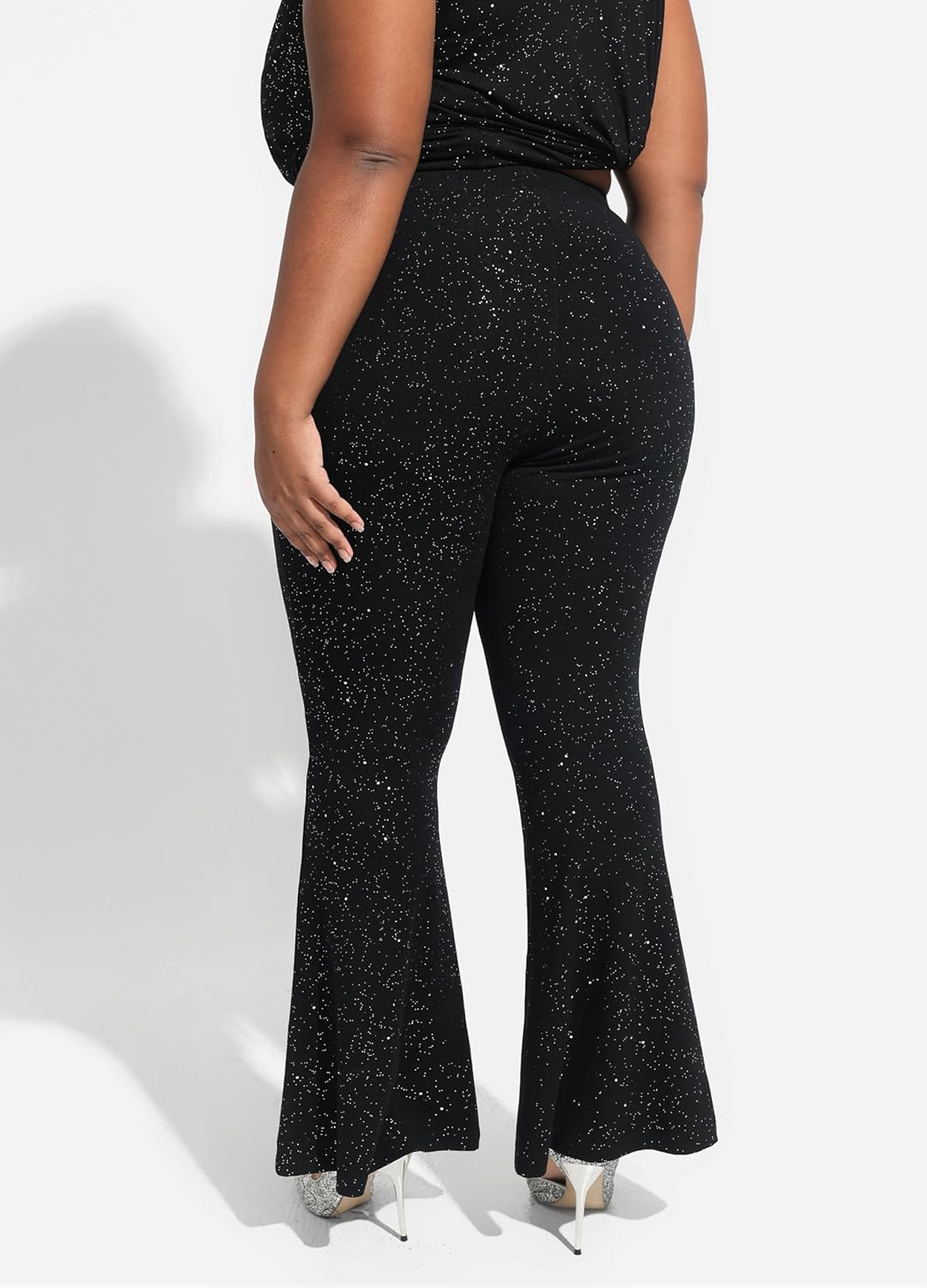 TIYOMI Plus Size Flared Leggings for Women High Waist Pants Ankle Leggings XL-5XL - Image 4