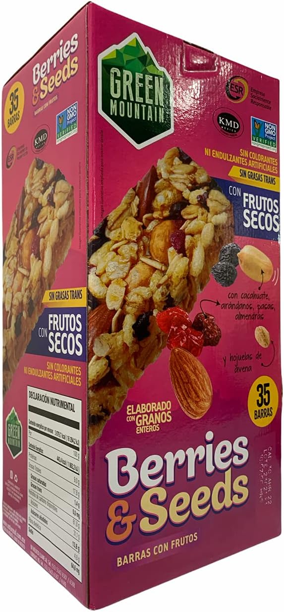 Green Mountain Green Mountain Berries & Seeds Barras De Granola Con