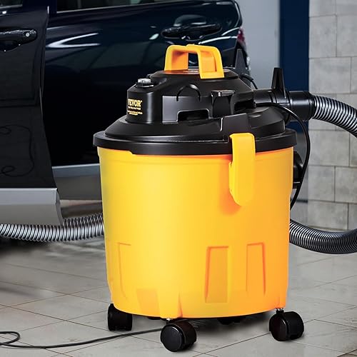 Miniatura 8 de VEVOR Shop Vac Aspiradora húmeda y seca de 5 galones y 6 caballos de fuerza de potencia de succión con función de soplador y accesorios, boquilla