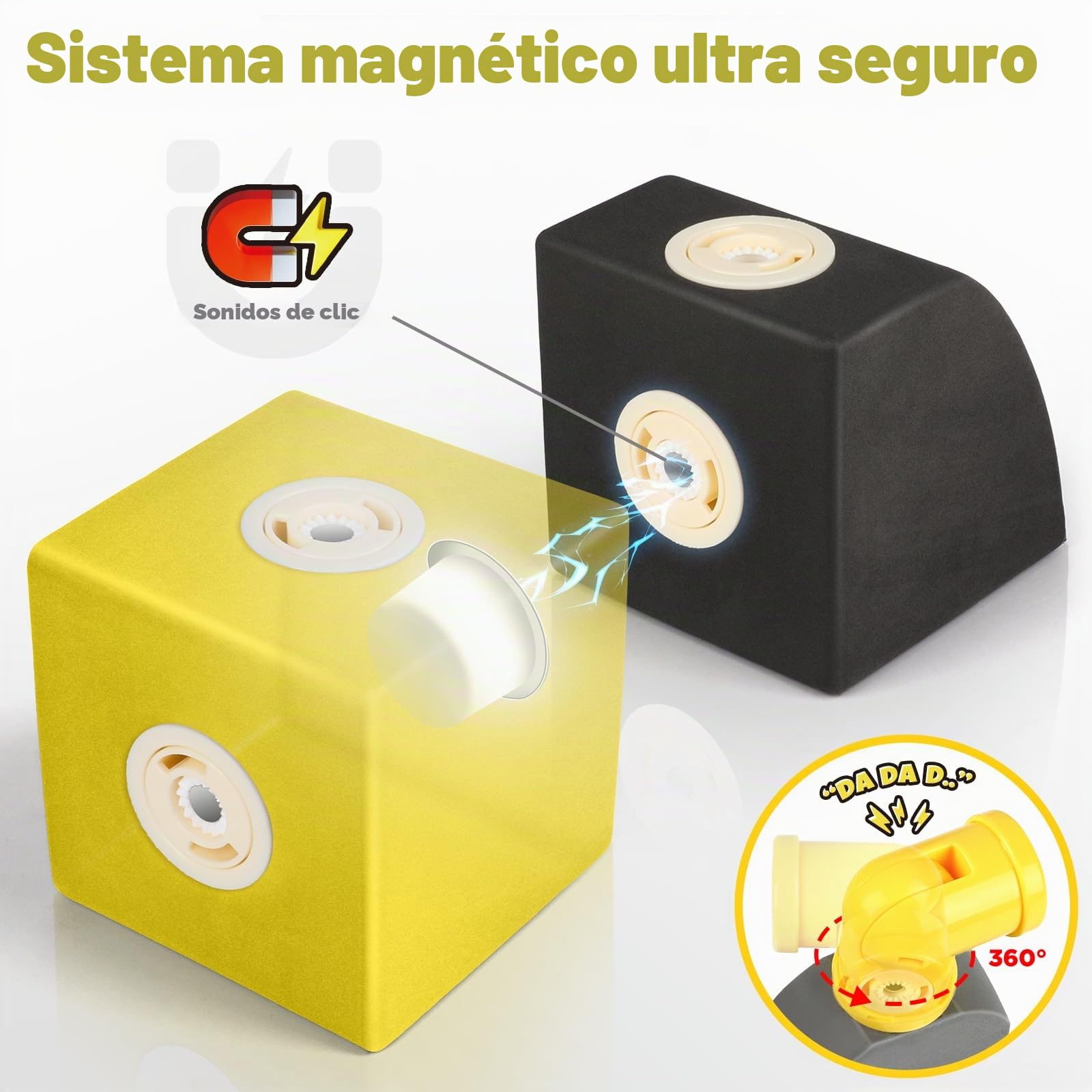 Bloques magnéticos de espuma para niños de 1-3 (30 piezas), bloques de robot para niños, juguetes sensoriales STEM para niños de 1, 2 y 3 años, regalos de cumpleaños para niñas y niños de 1 a 3 años
